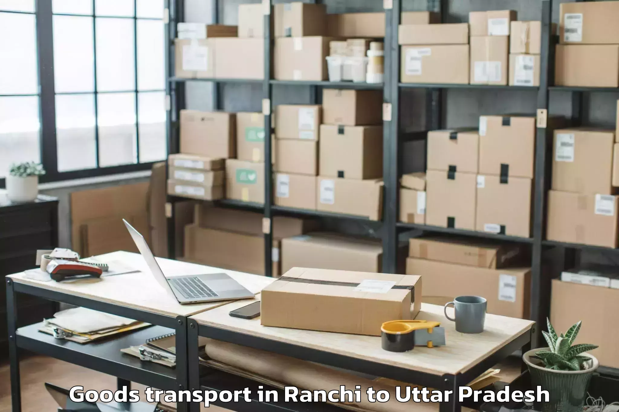 Book Ranchi to Bajna Goods Transport